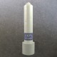 25cm x 5cm (2") White Crown Top Stearin Pillar Candles